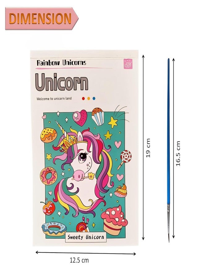 Firstly Traders Mermaid Color Magic Book for Kids Activity Books for Children Coloring Books for Kids Ages 4-8 Years 12 Sheet Princess Painting kit with Brush Return Gift 3+ - Image 4